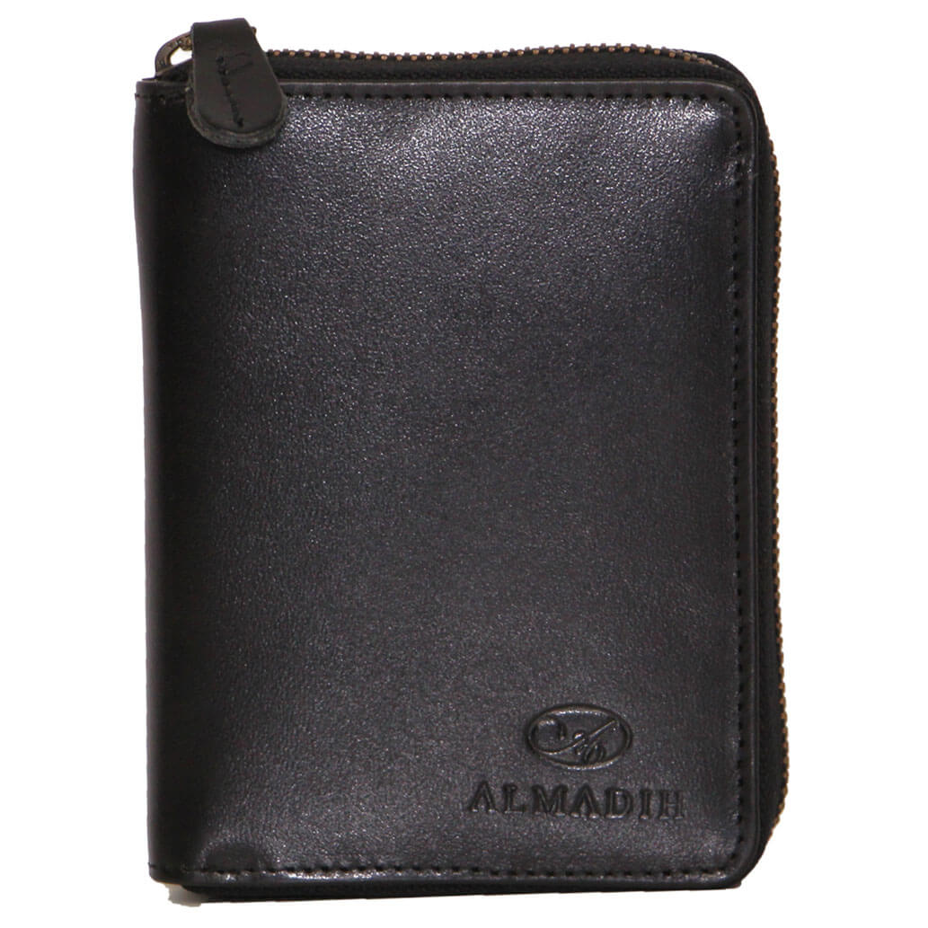P2H-RV ALMADIH Leder Portemonnaie Schwarz - mit RFID-Schutz
